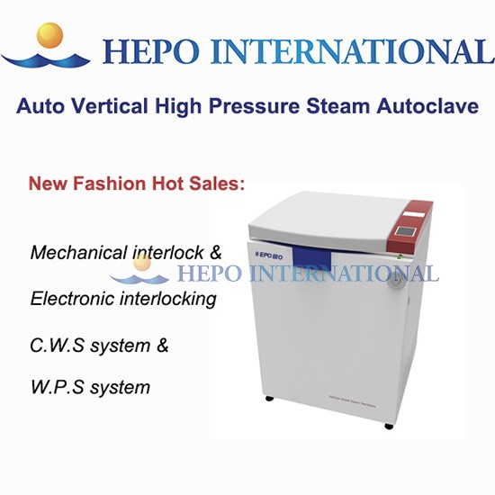 High End Laboratory Auto Pulse Vacuum Vertical Steam Autoclave