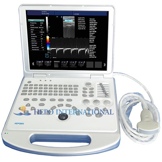 High Clear Imagine Laptop 4D Color Doppler Ultrasound and Scanner System