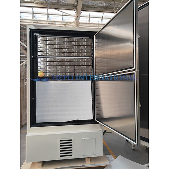 Lab Biological Sample Storage Ultra low Temperature Freezer with frozen racks